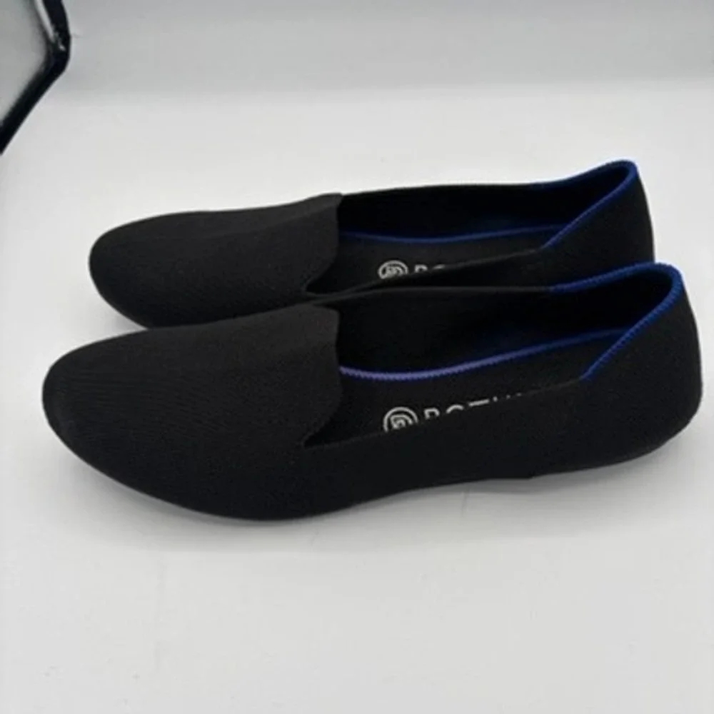 Rothys The Loafers Women Sz 11 Black Slip On Flat Comfort Shoes - Picture 5 of 10